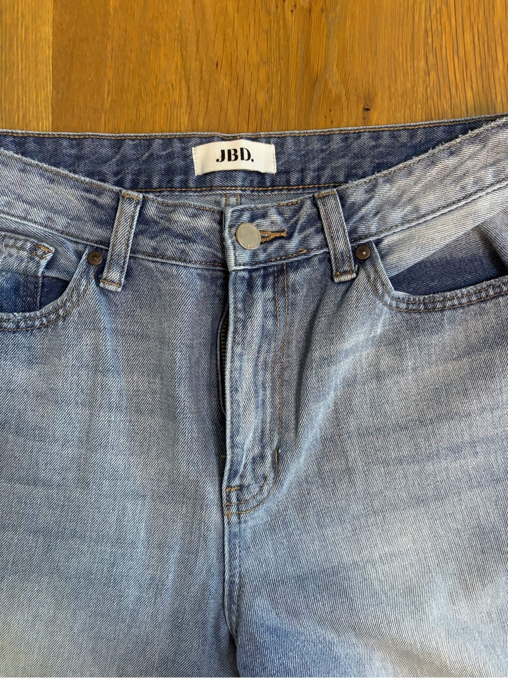 JBD Light Blue Distressed Jeans - - Picture 3 of 5